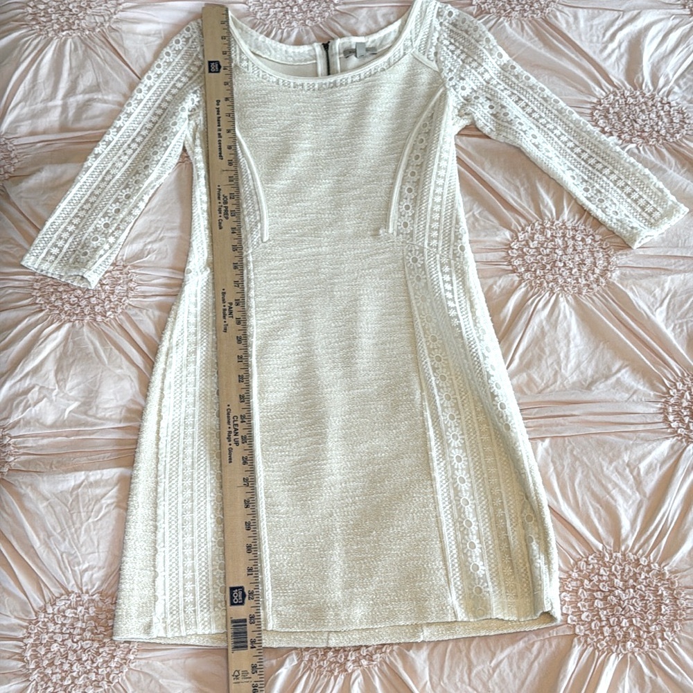 Anthropologie Bordeaux Floral Embroidered Mini Dress - Picture 10 of 15